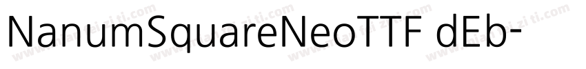 NanumSquareNeoTTF dEb字体转换